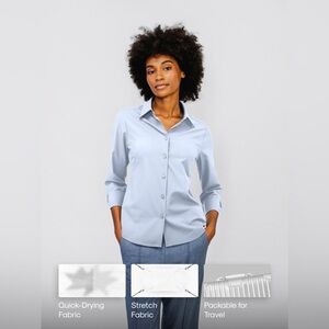 Ministry of Supply Light Blue Button-Down Shirt